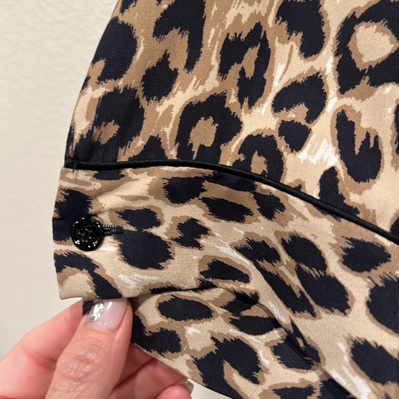 Barney's New York Cheetah Print Blouse - Picture 8 of 9